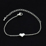 Tiny Heart Bracelet For Women Stainless Steel